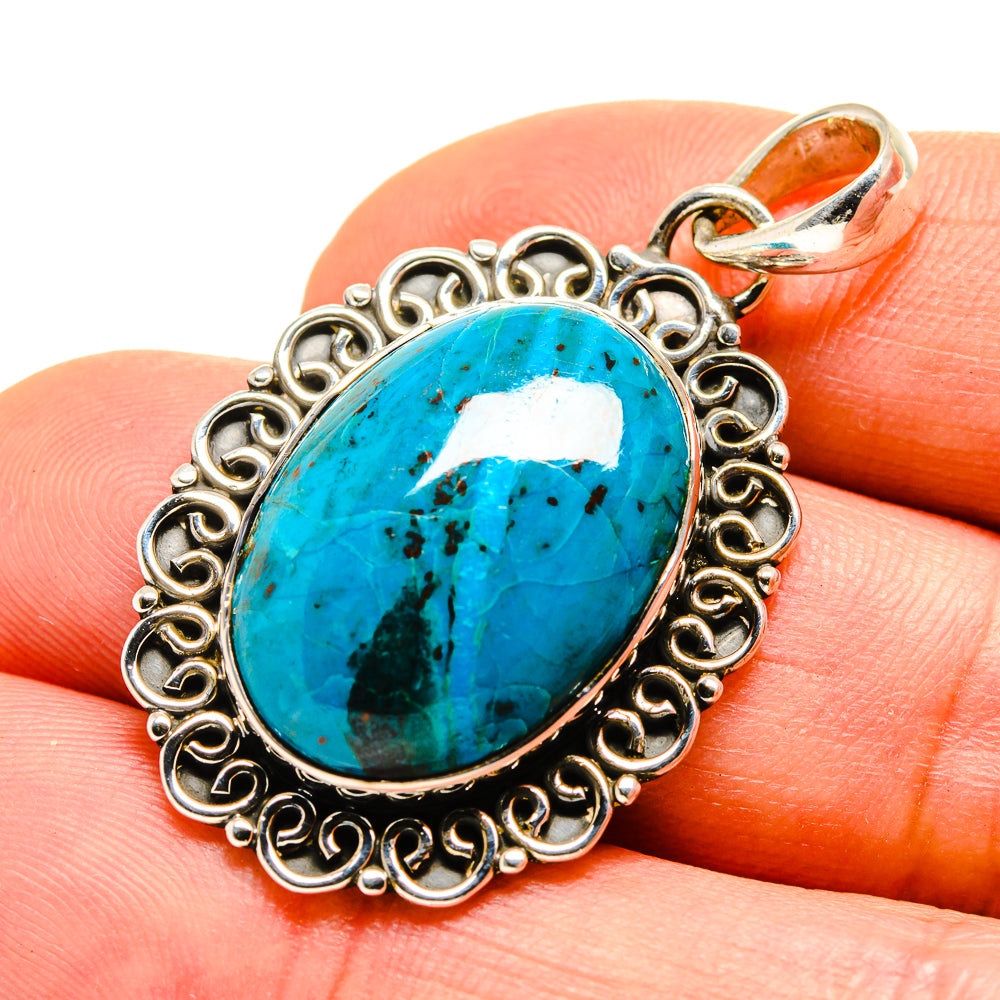 Chrysocolla Pendants handcrafted by Ana Silver Co - PD755036