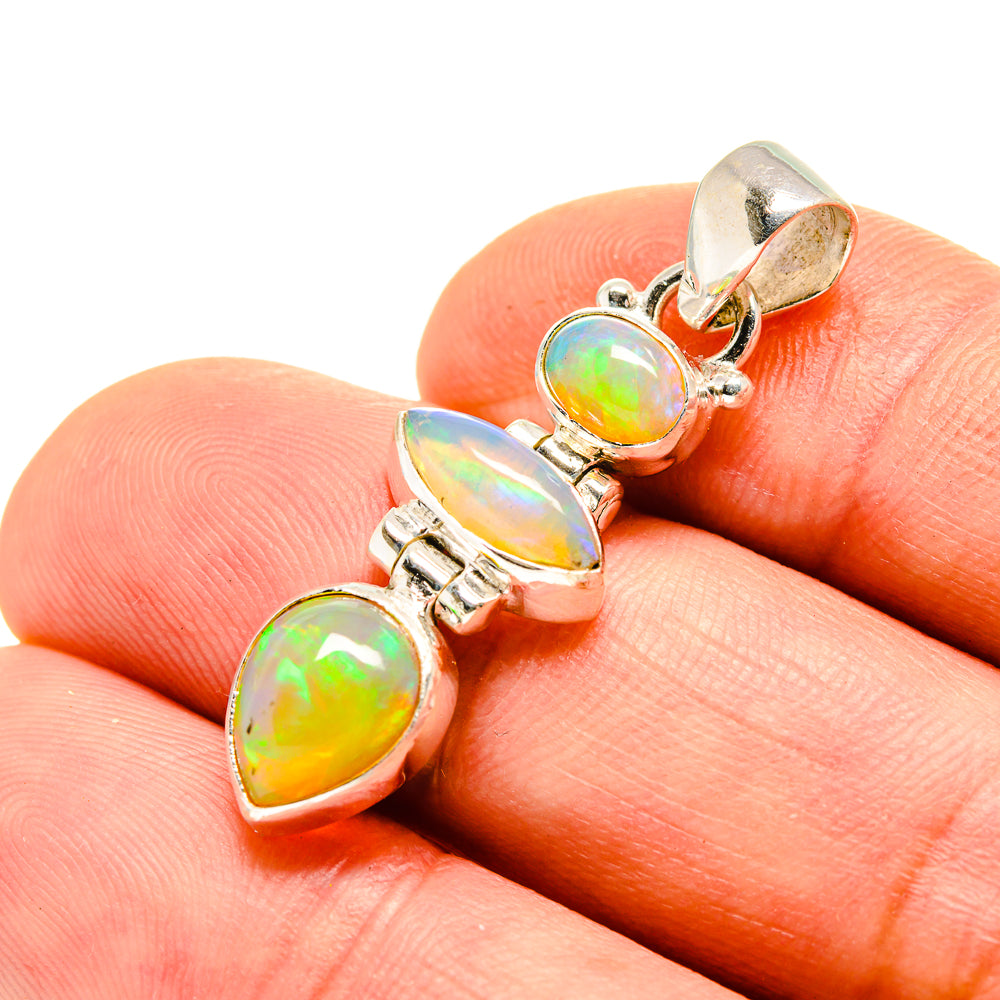 Ethiopian Opal Pendants handcrafted by Ana Silver Co - PD755038
