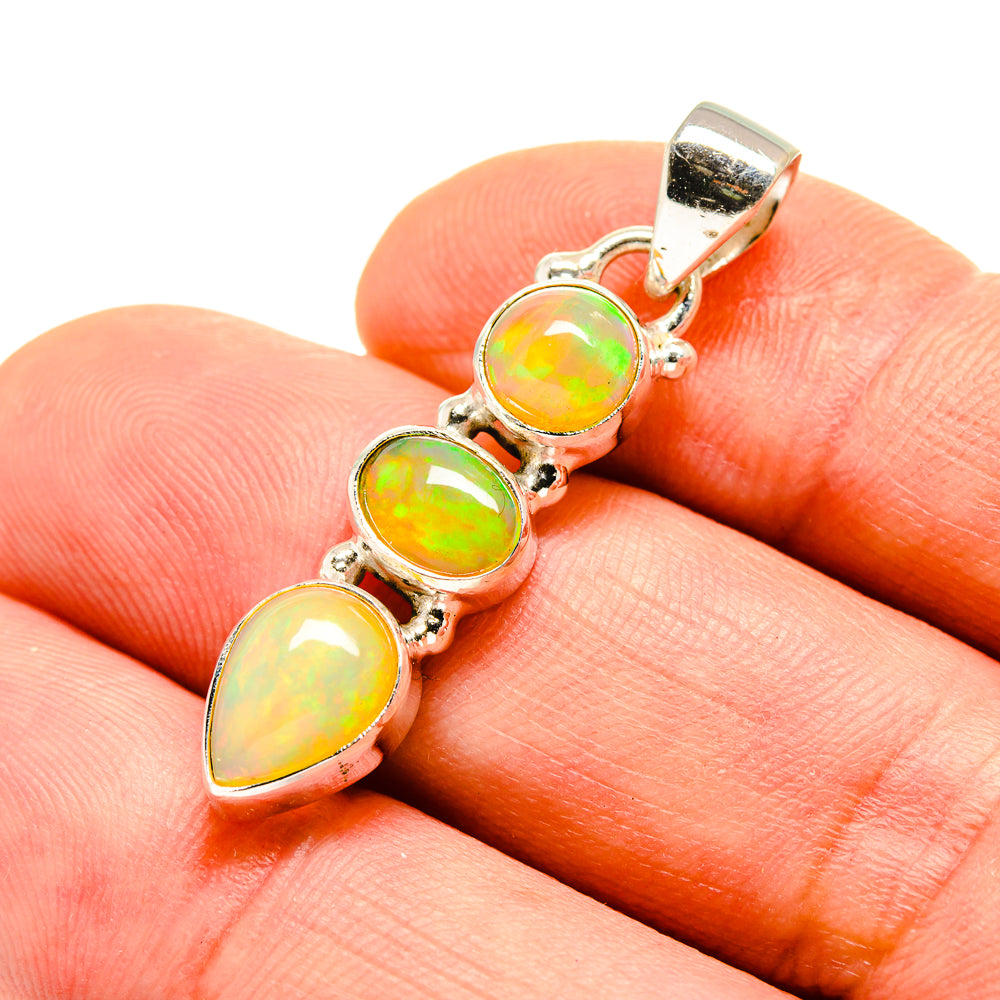 Ethiopian Opal Pendants handcrafted by Ana Silver Co - PD755040