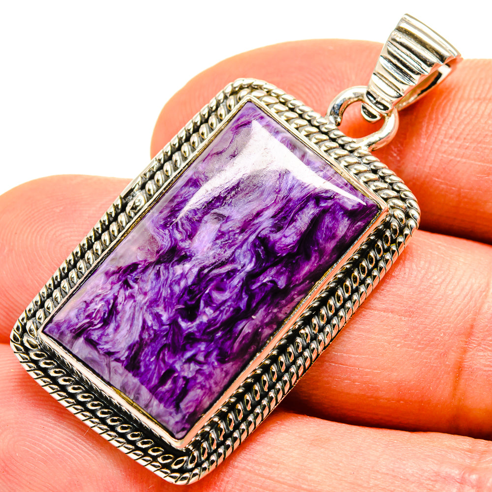 Charoite Pendants handcrafted by Ana Silver Co - PD755047