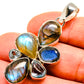 Labradorite, Blue Topaz Pendants handcrafted by Ana Silver Co - PD755055