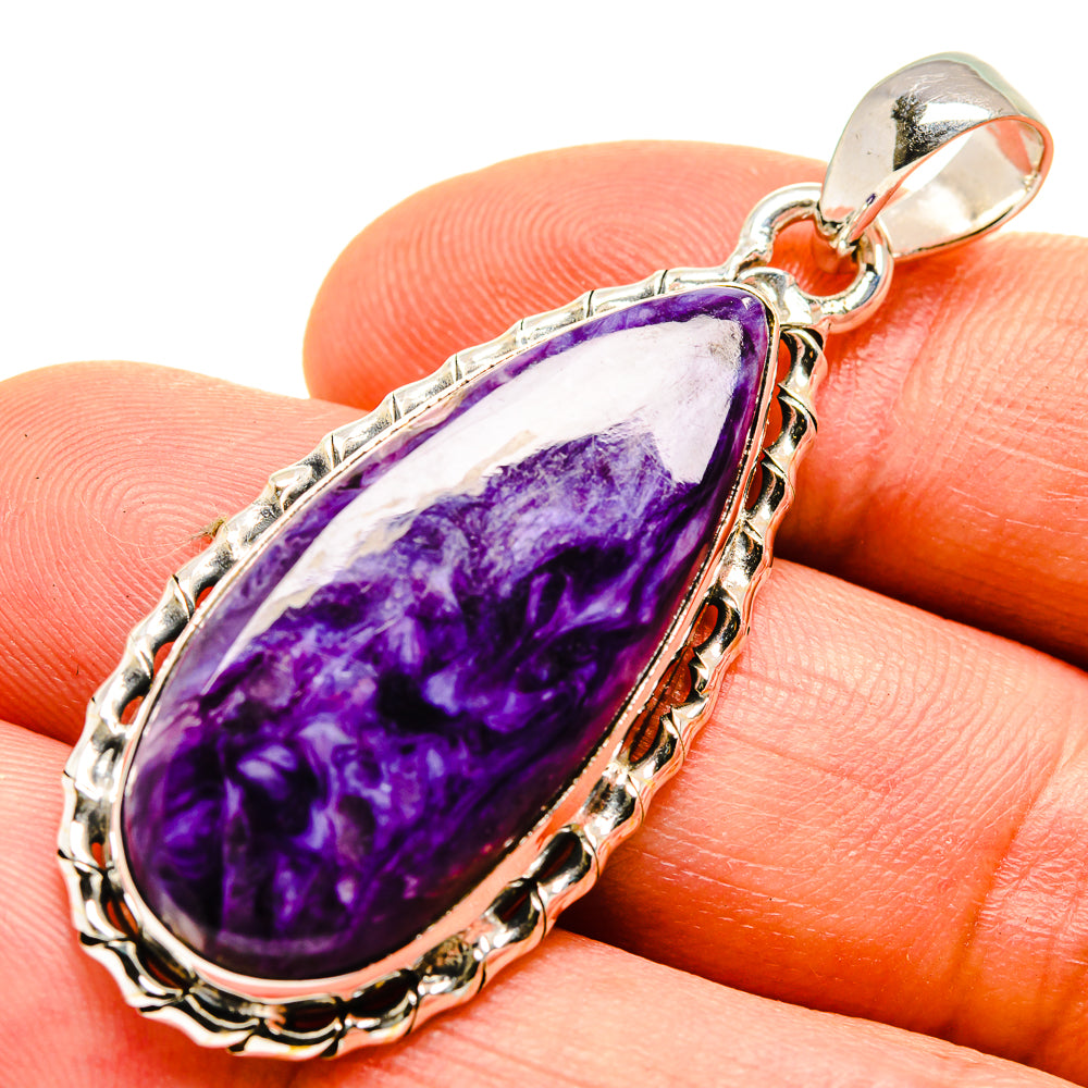 Charoite Pendants handcrafted by Ana Silver Co - PD755056
