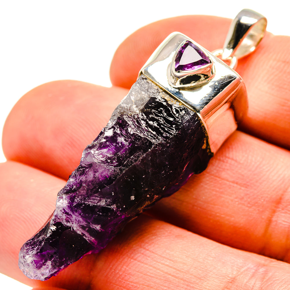 Amethyst Stalactite Pendants handcrafted by Ana Silver Co - PD755058