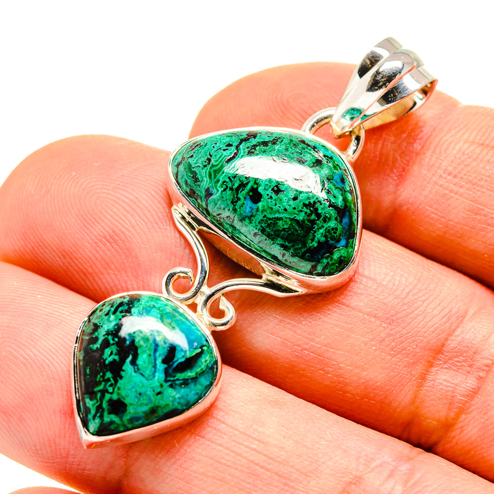 Chrysocolla Pendants handcrafted by Ana Silver Co - PD755061