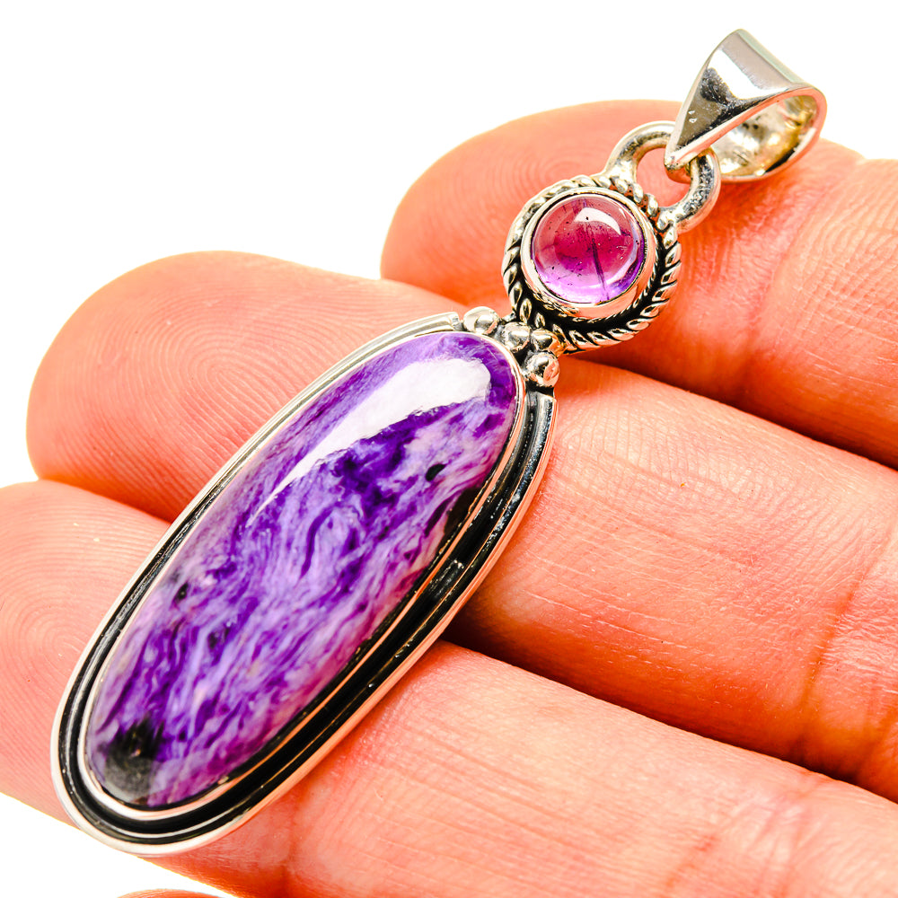 Charoite Pendants handcrafted by Ana Silver Co - PD755063