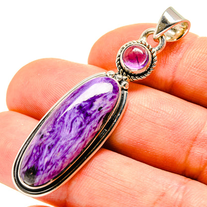 Charoite Pendants handcrafted by Ana Silver Co - PD755063