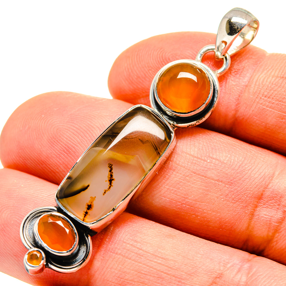 Montana Agate Pendants handcrafted by Ana Silver Co - PD755065