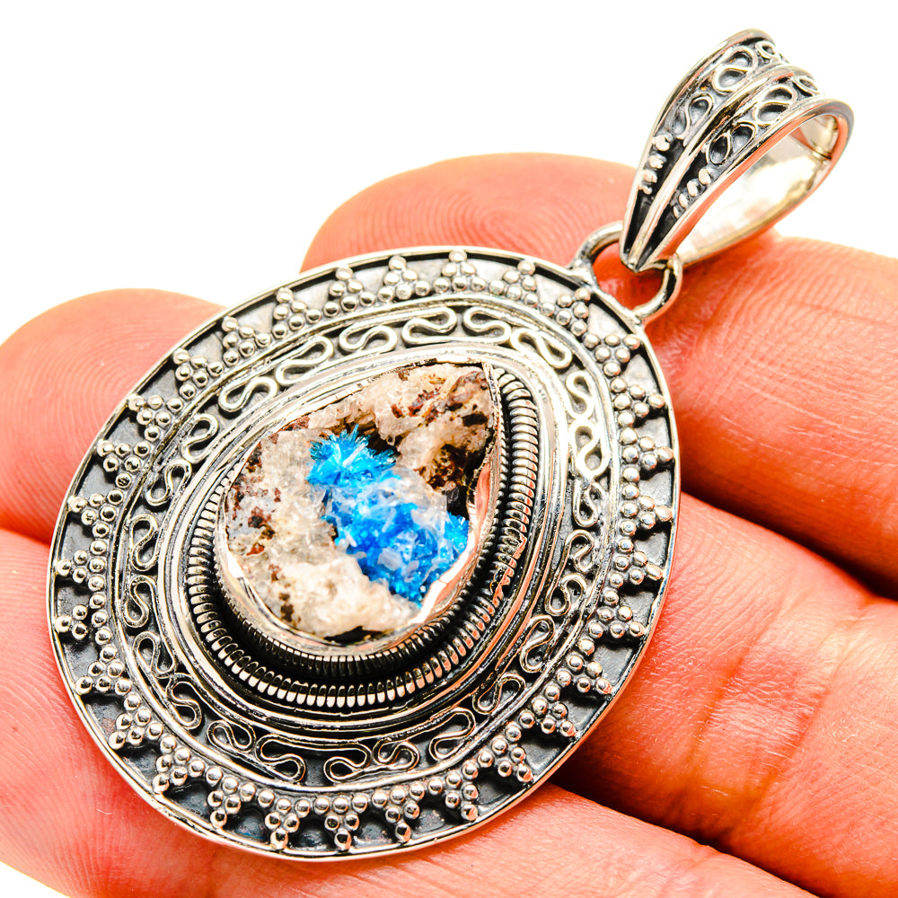Cavansite Crystal Pendants handcrafted by Ana Silver Co - PD755071