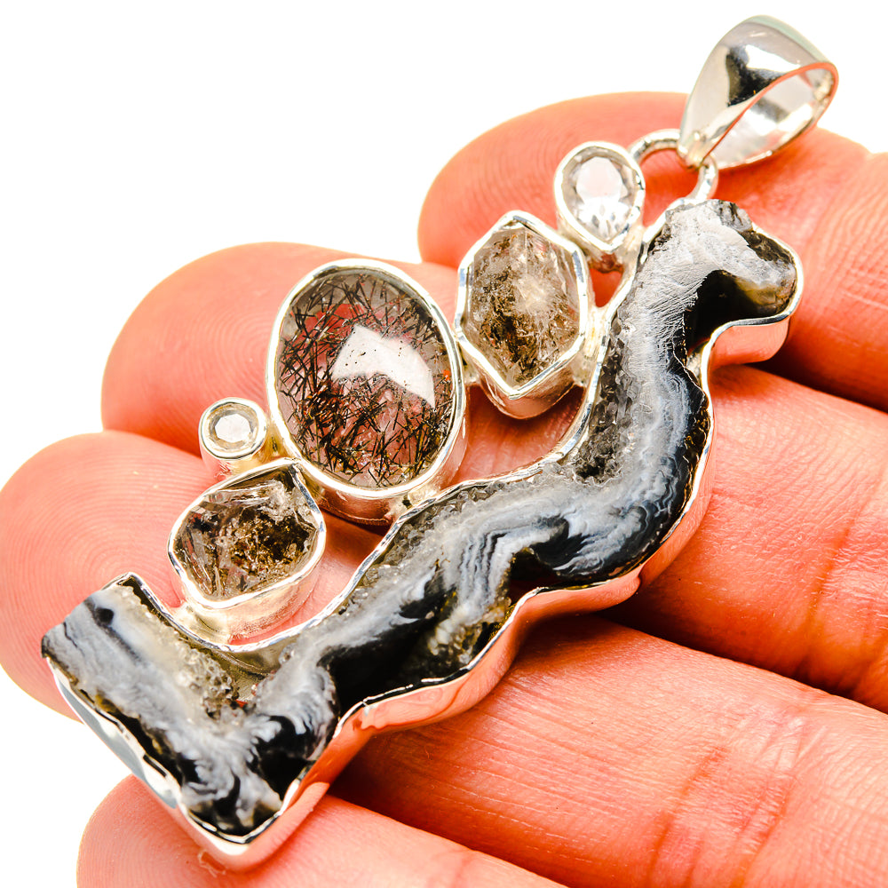 Oco Geode Pendants handcrafted by Ana Silver Co - PD755077