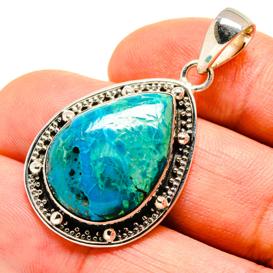 Chrysocolla Pendants handcrafted by Ana Silver Co - PD755085