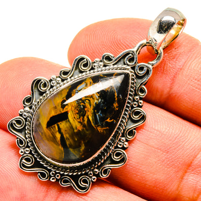 Pietersite Pendants handcrafted by Ana Silver Co - PD755088