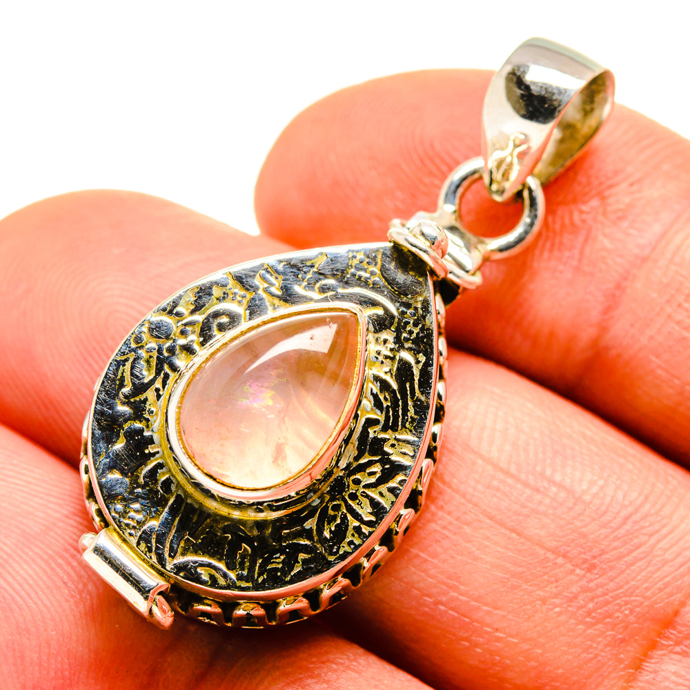 Rose Quartz Pendants handcrafted by Ana Silver Co - PD755089