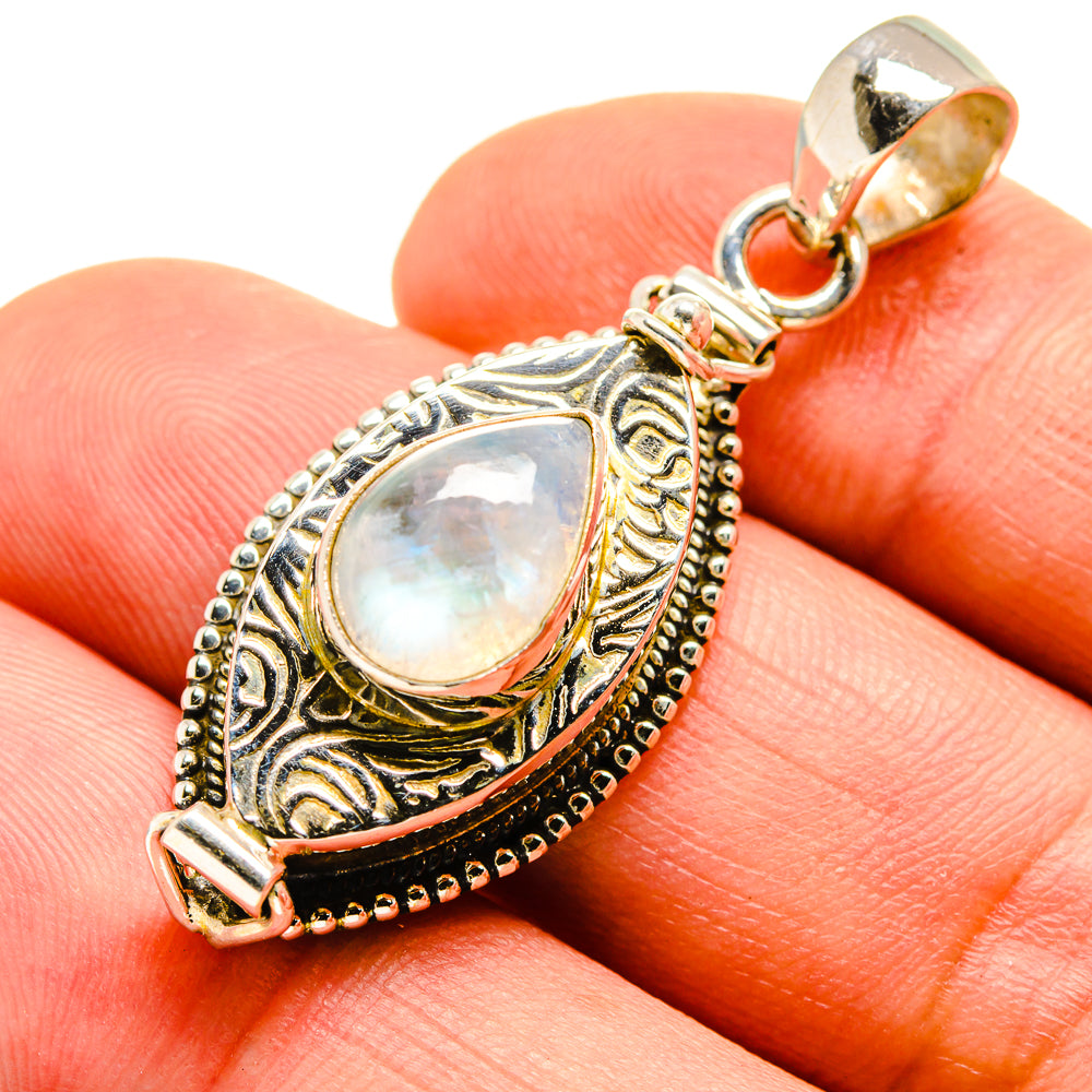 Rainbow Moonstone Pendants handcrafted by Ana Silver Co - PD755090