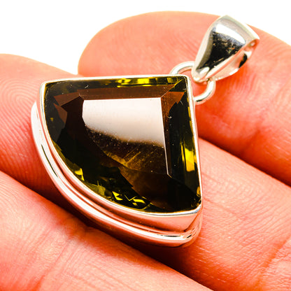 Olive Quartz Pendants handcrafted by Ana Silver Co - PD755096