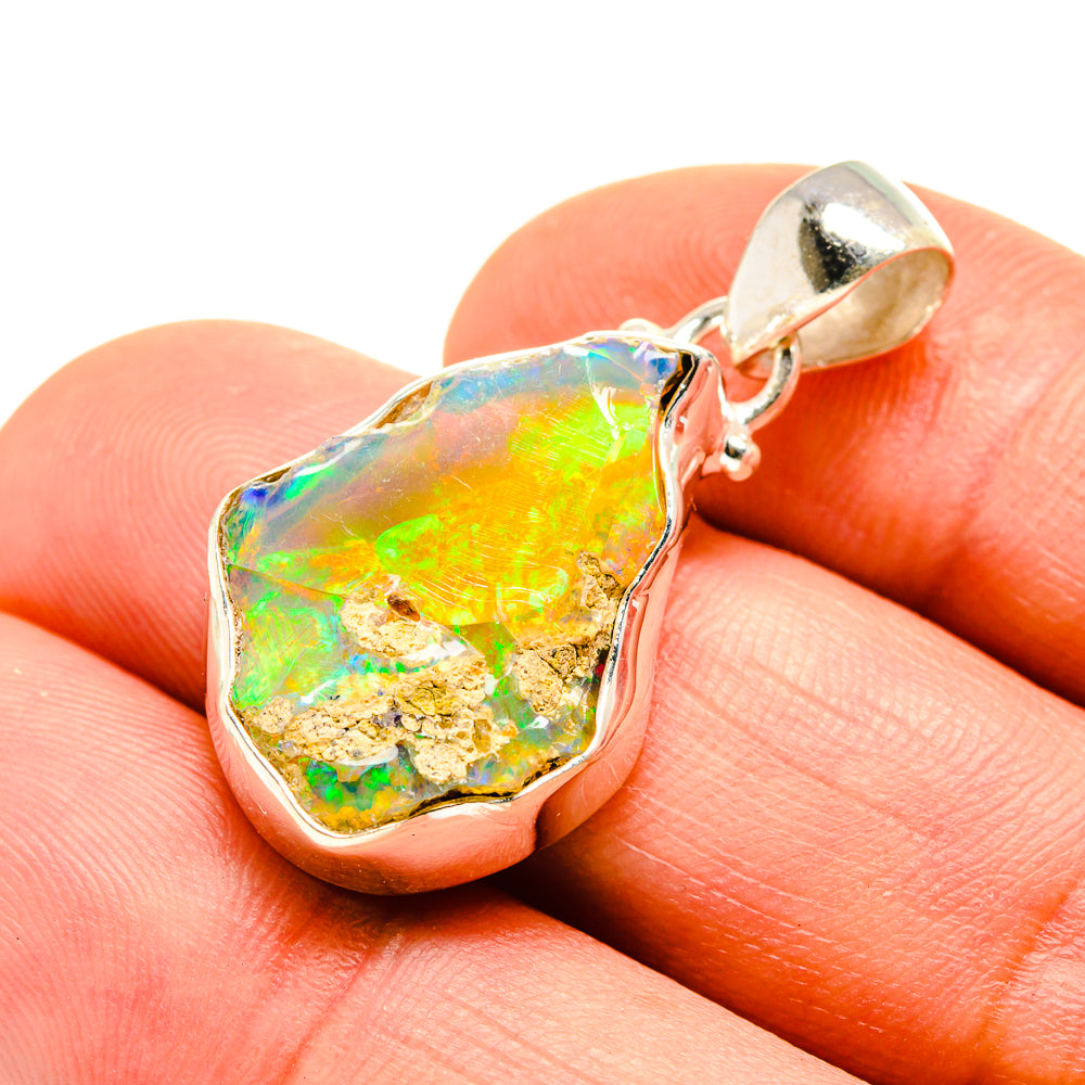 Ethiopian Opal Pendants handcrafted by Ana Silver Co - PD755097