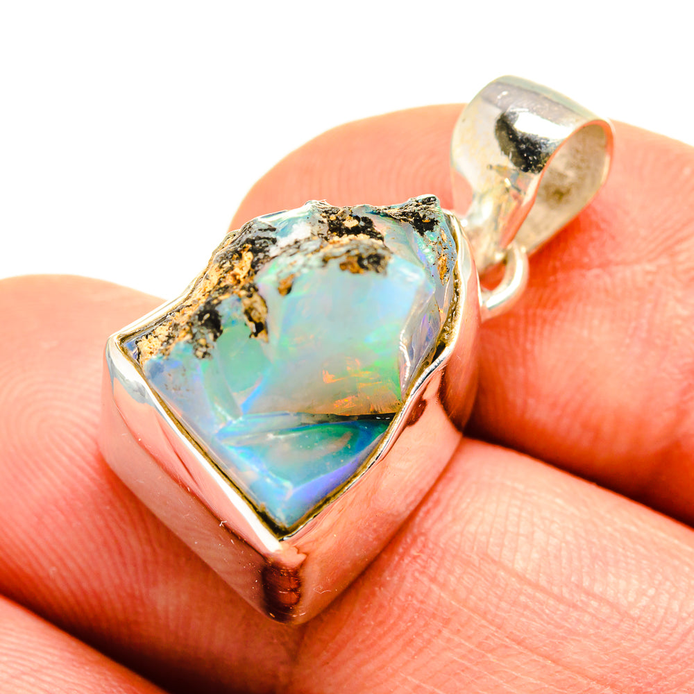 Ethiopian Opal Pendants handcrafted by Ana Silver Co - PD755099