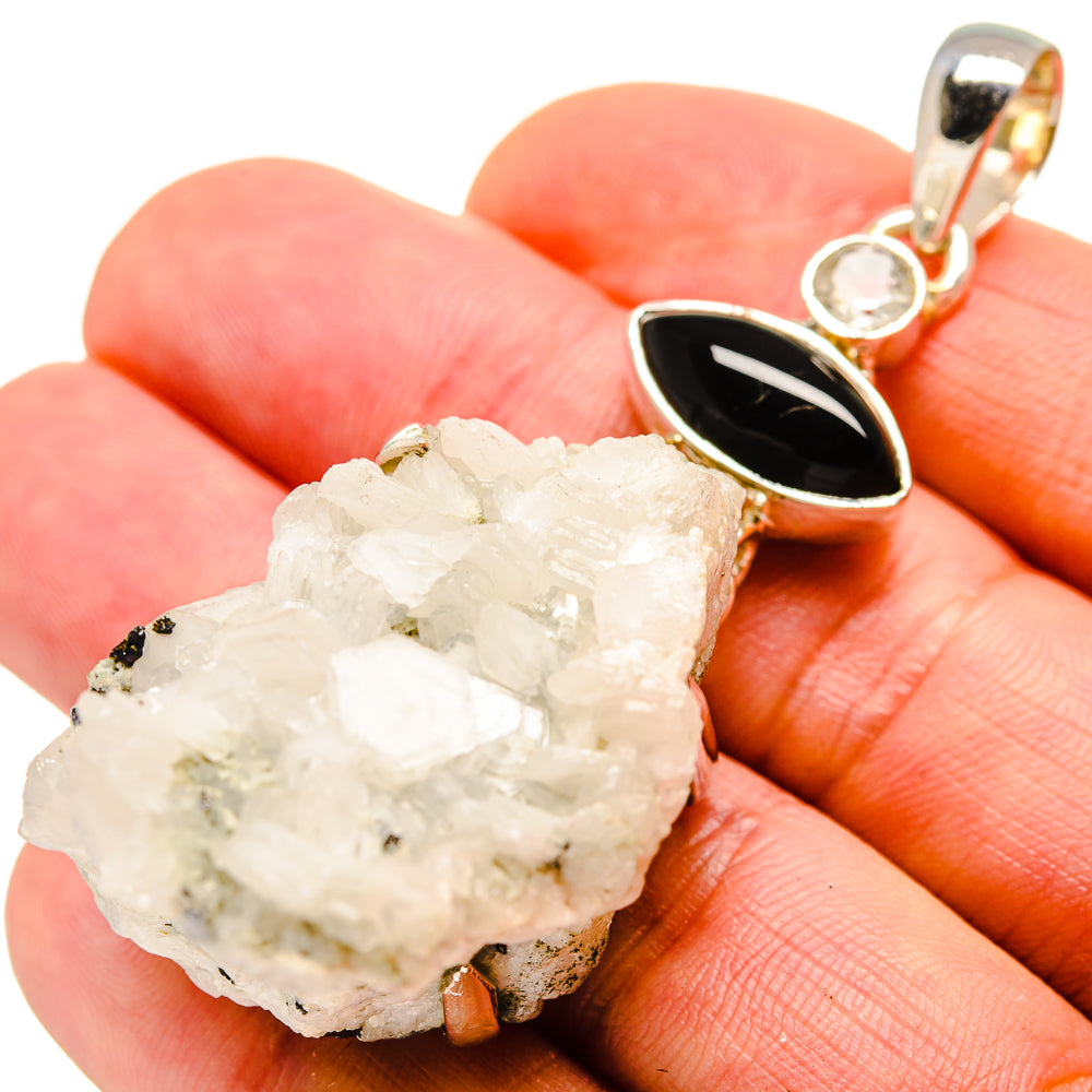 Rainbow Moonstone Crystal Pendants handcrafted by Ana Silver Co - PD755108