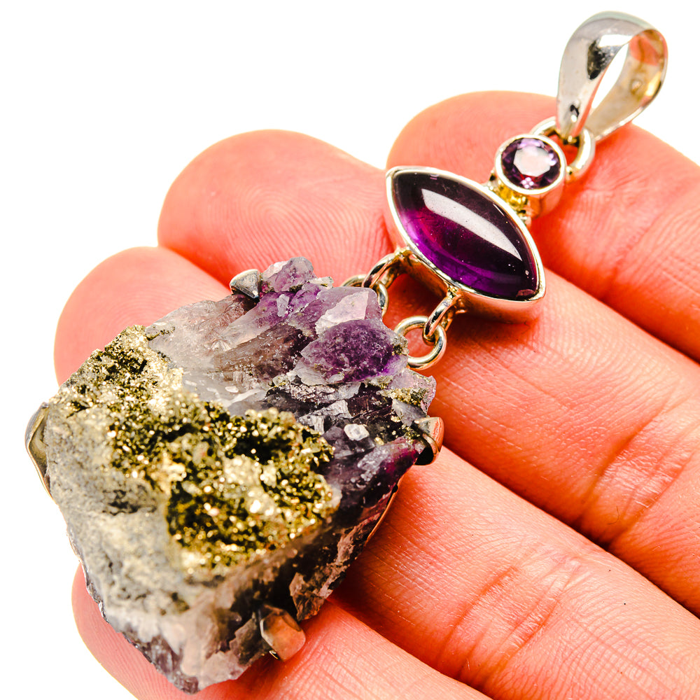 Amethyst Stalactite Pendants handcrafted by Ana Silver Co - PD755115