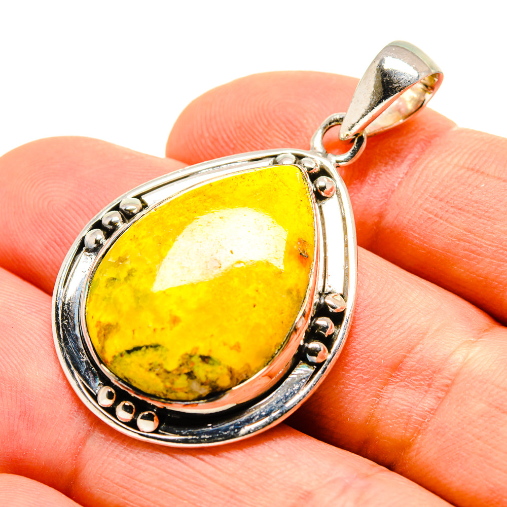 Bumble Bee Jasper Pendants handcrafted by Ana Silver Co - PD755135