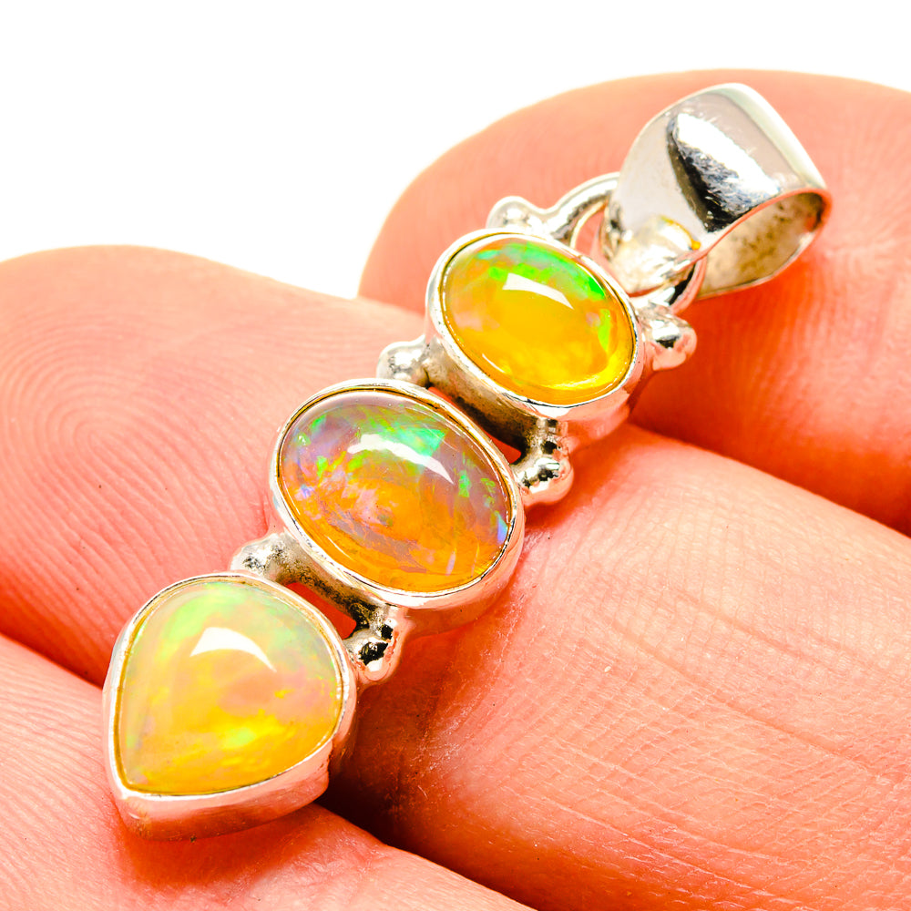 Ethiopian Opal Pendants handcrafted by Ana Silver Co - PD755144