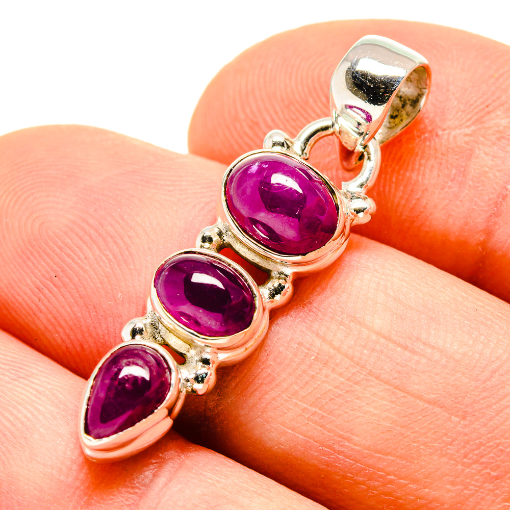 Pink Tourmaline Pendants handcrafted by Ana Silver Co - PD755145
