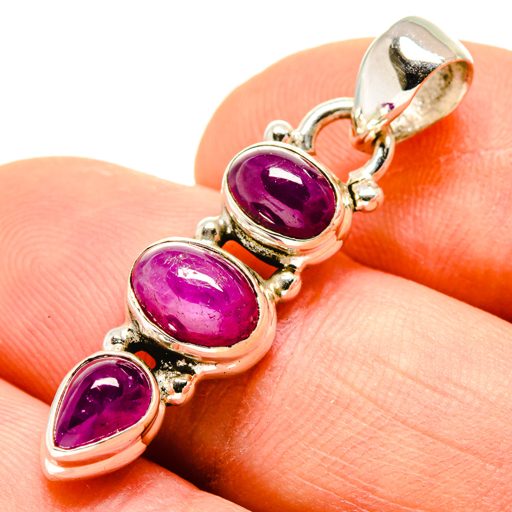 Pink Tourmaline Pendants handcrafted by Ana Silver Co - PD755146