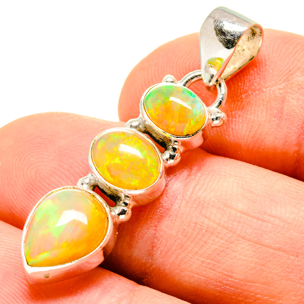 Ethiopian Opal Pendants handcrafted by Ana Silver Co - PD755147
