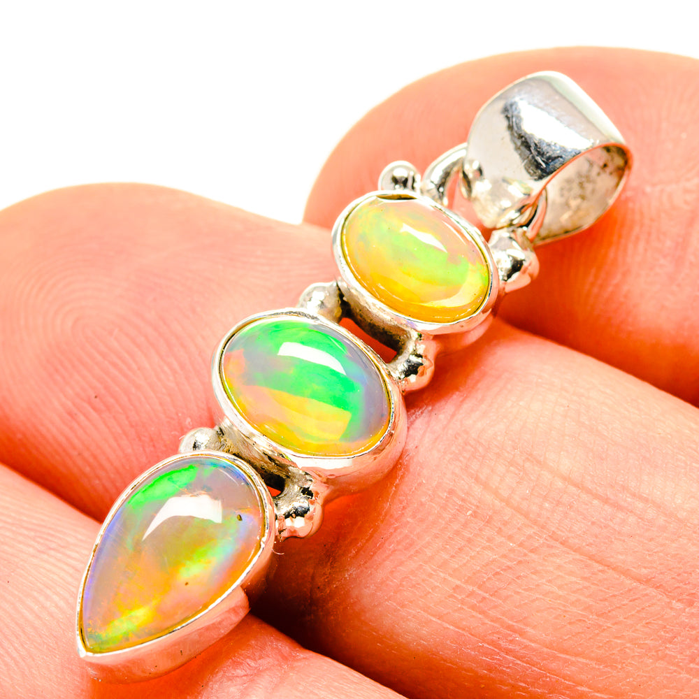 Ethiopian Opal Pendants handcrafted by Ana Silver Co - PD755148