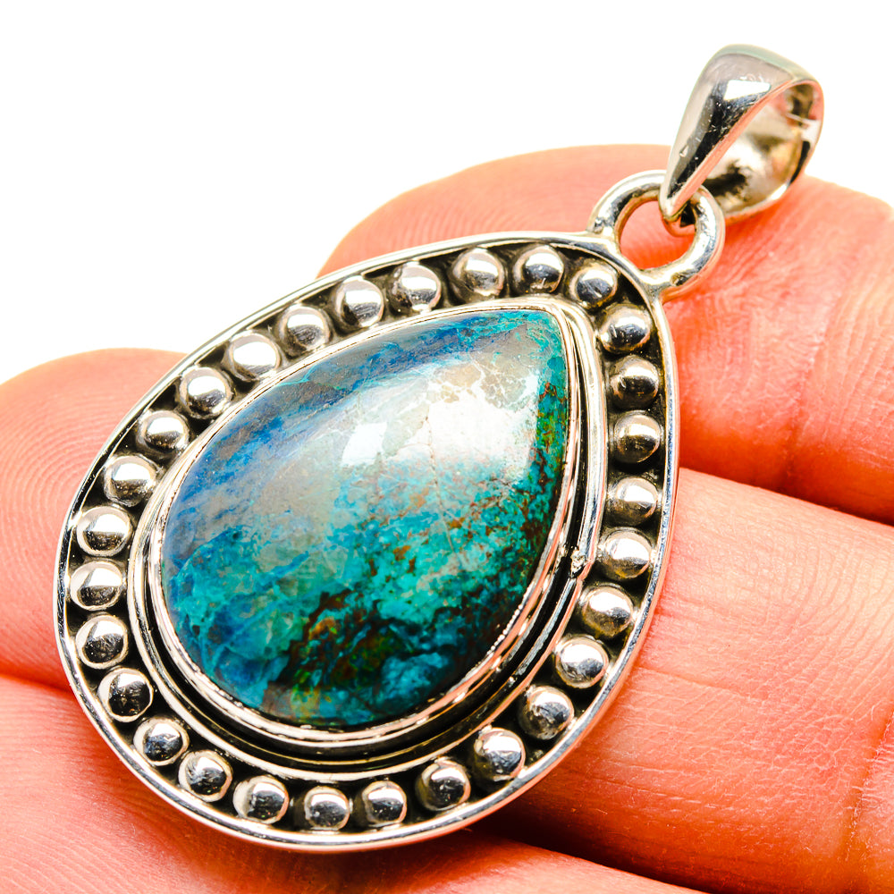 Chrysocolla Pendants handcrafted by Ana Silver Co - PD755157