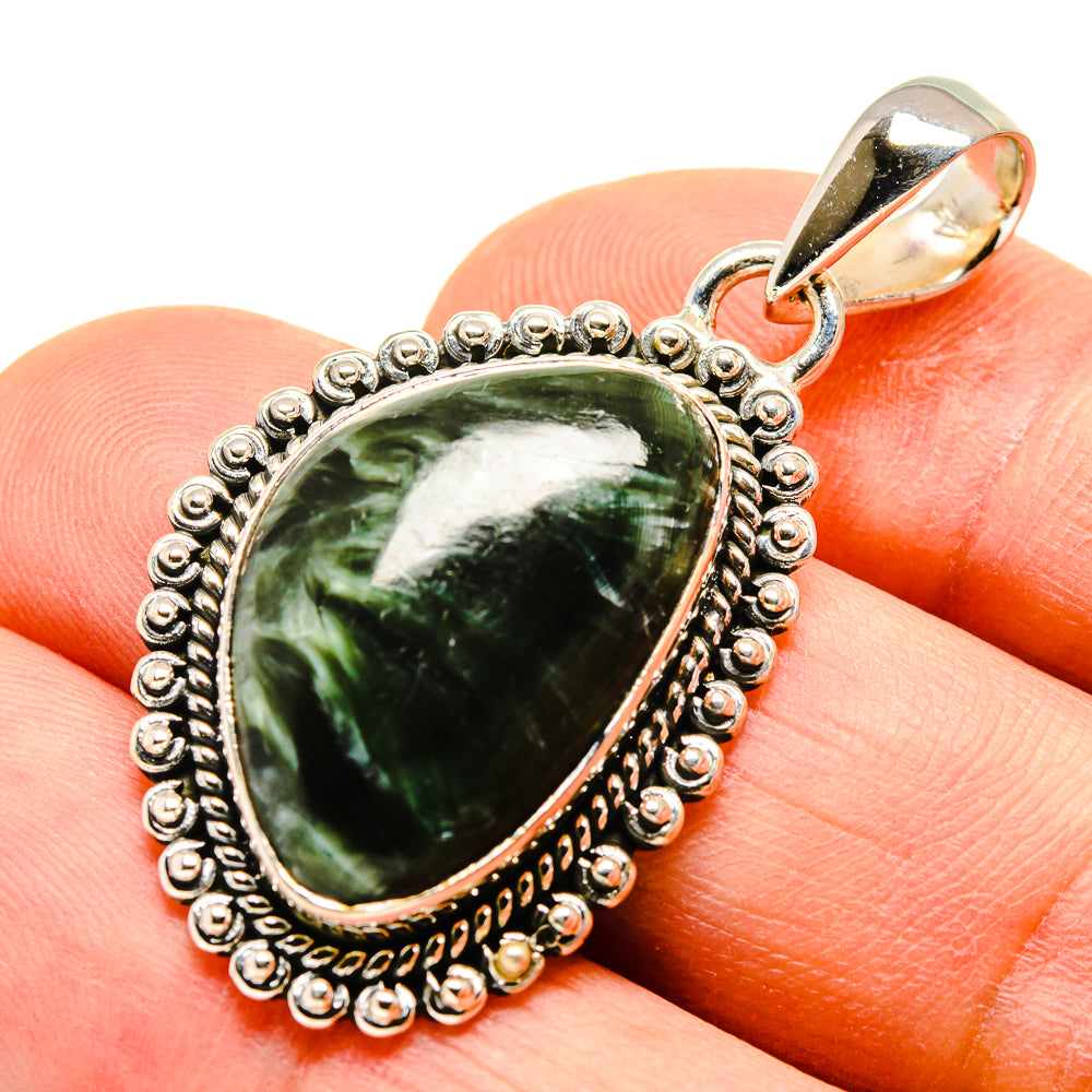 Seraphinite Pendants handcrafted by Ana Silver Co - PD755158