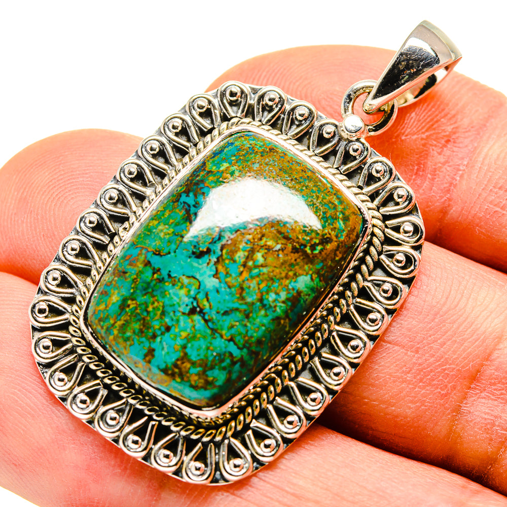 Chrysocolla Pendants handcrafted by Ana Silver Co - PD755160