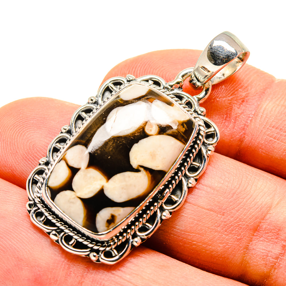 Peanut Wood Jasper Pendants handcrafted by Ana Silver Co - PD755161