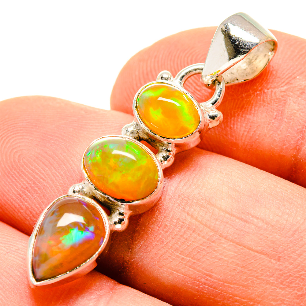 Ethiopian Opal Pendants handcrafted by Ana Silver Co - PD755162