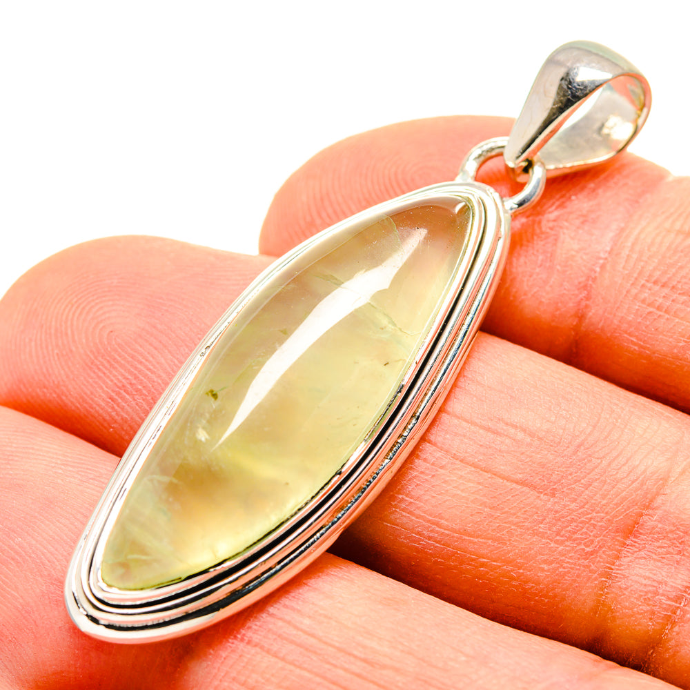Prehnite Pendants handcrafted by Ana Silver Co - PD755166