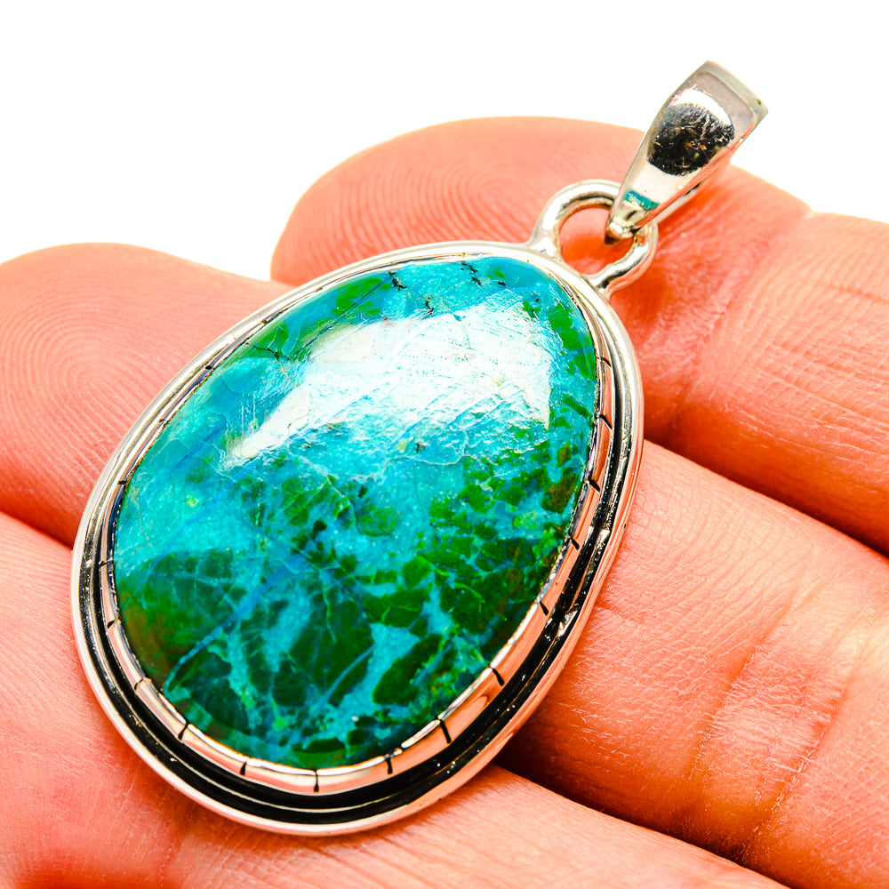 Chrysocolla Pendants handcrafted by Ana Silver Co - PD755167