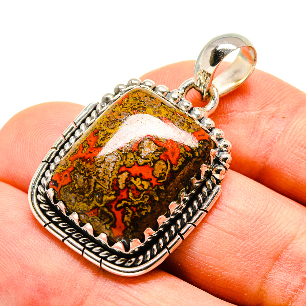 Moroccan Agate Pendants handcrafted by Ana Silver Co - PD755175