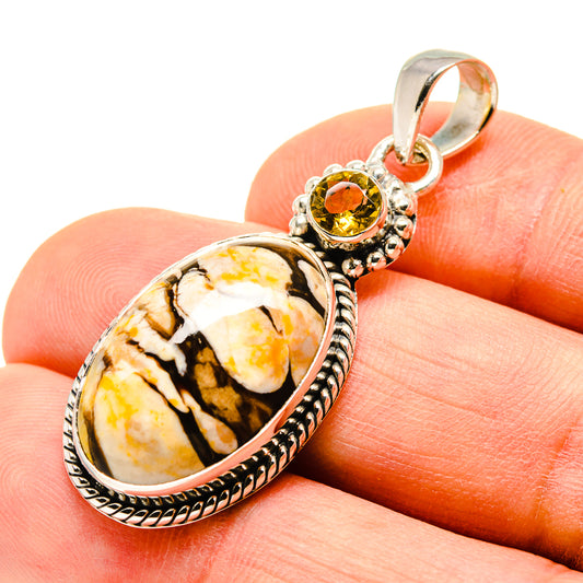 Peanut Wood Jasper Pendants handcrafted by Ana Silver Co - PD755177