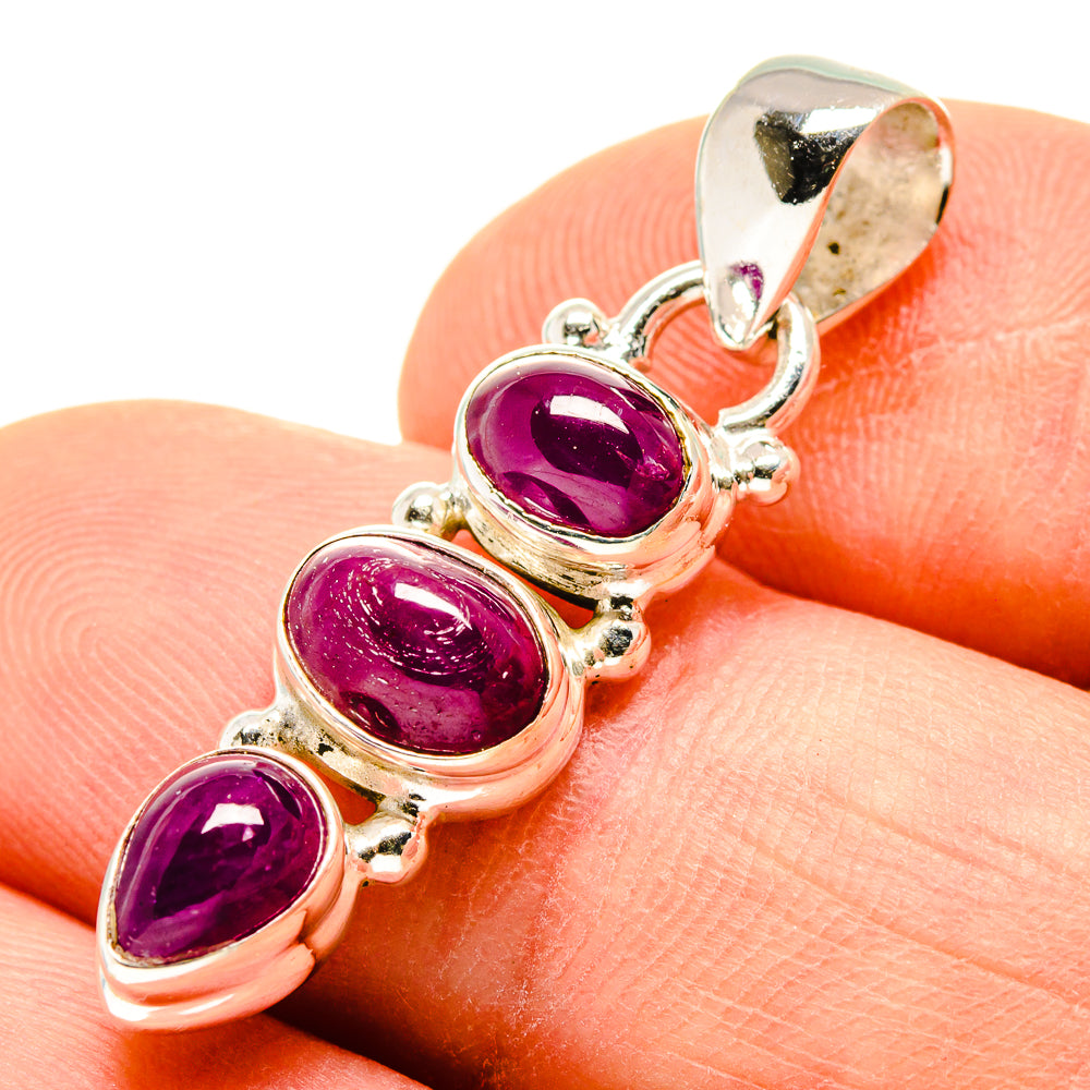 Pink Tourmaline Pendants handcrafted by Ana Silver Co - PD755181