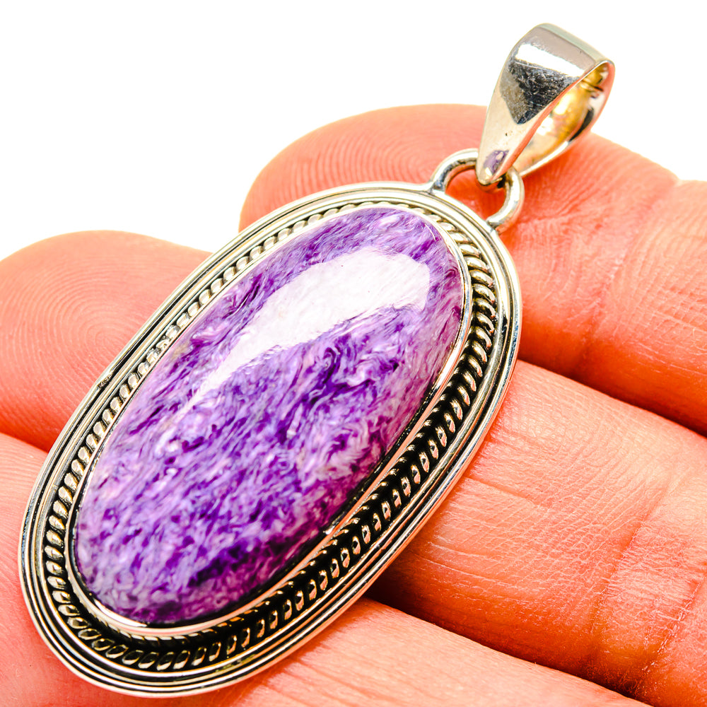 Charoite Pendants handcrafted by Ana Silver Co - PD755193