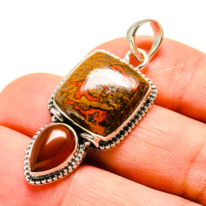 Moroccan Agate Pendants handcrafted by Ana Silver Co - PD755197