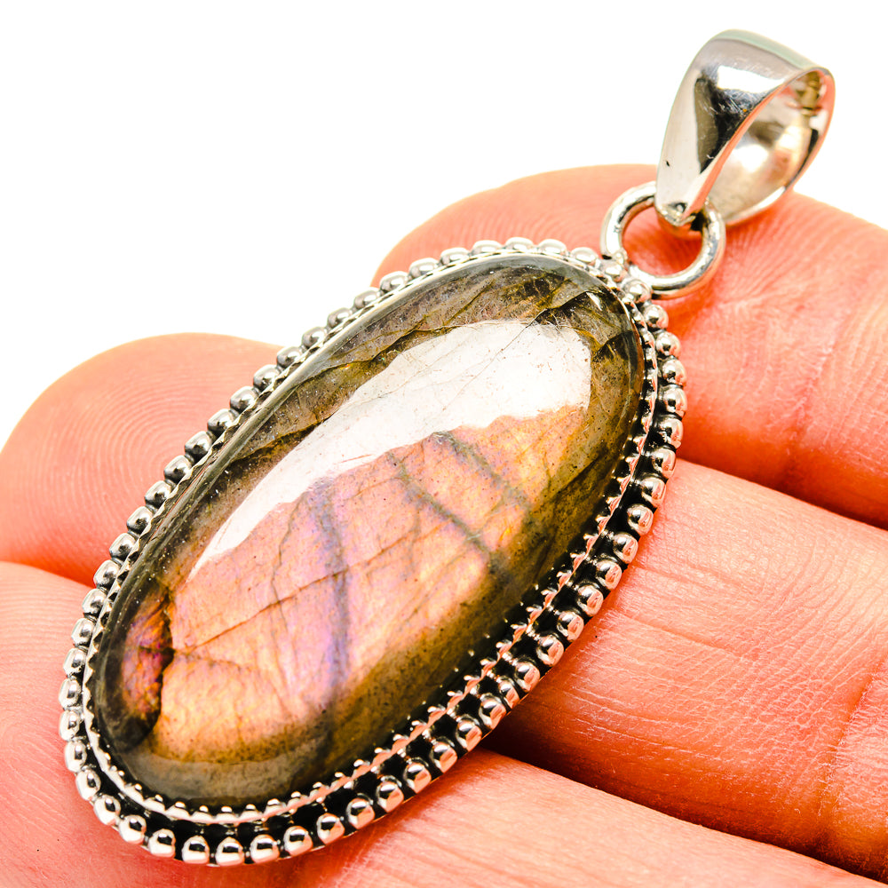 Labradorite Pendants handcrafted by Ana Silver Co - PD755208