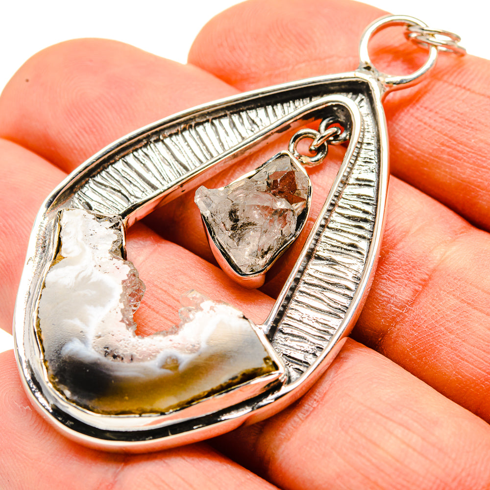 Occo Geode Slice Pendants handcrafted by Ana Silver Co - PD755219