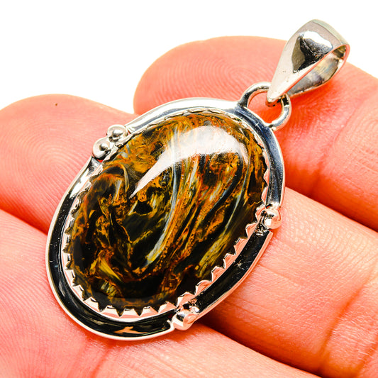 Golden Pietersite Pendants handcrafted by Ana Silver Co - PD755225