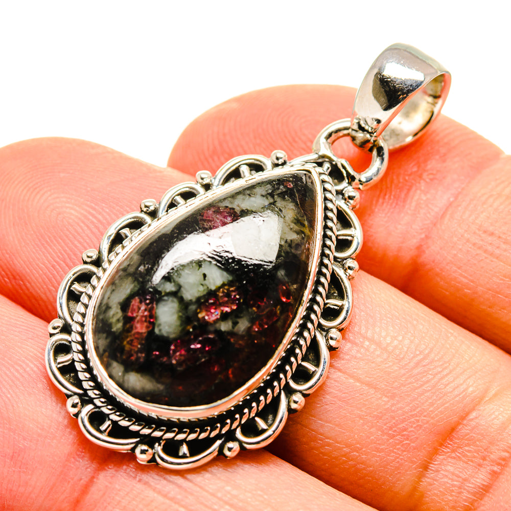 Russian Eudialyte Pendants handcrafted by Ana Silver Co - PD755241