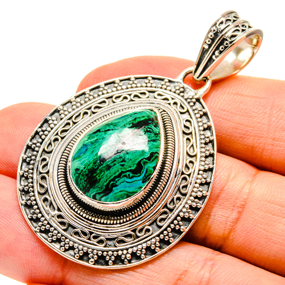Chrysocolla Pendants handcrafted by Ana Silver Co - PD755250