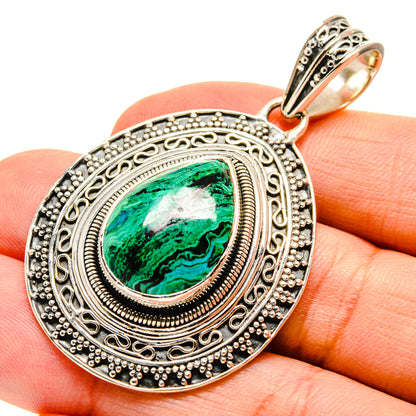 Chrysocolla Pendants handcrafted by Ana Silver Co - PD755250
