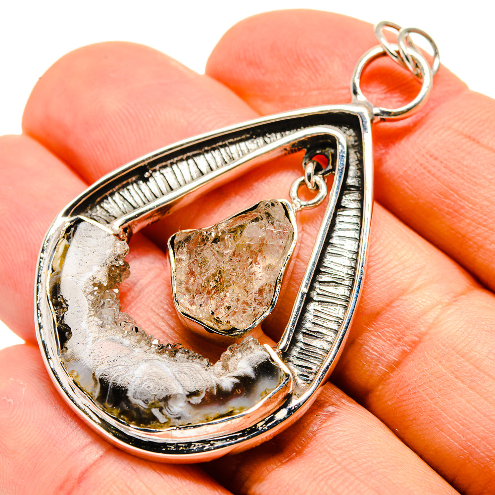 Occo Geode Slice Pendants handcrafted by Ana Silver Co - PD755253
