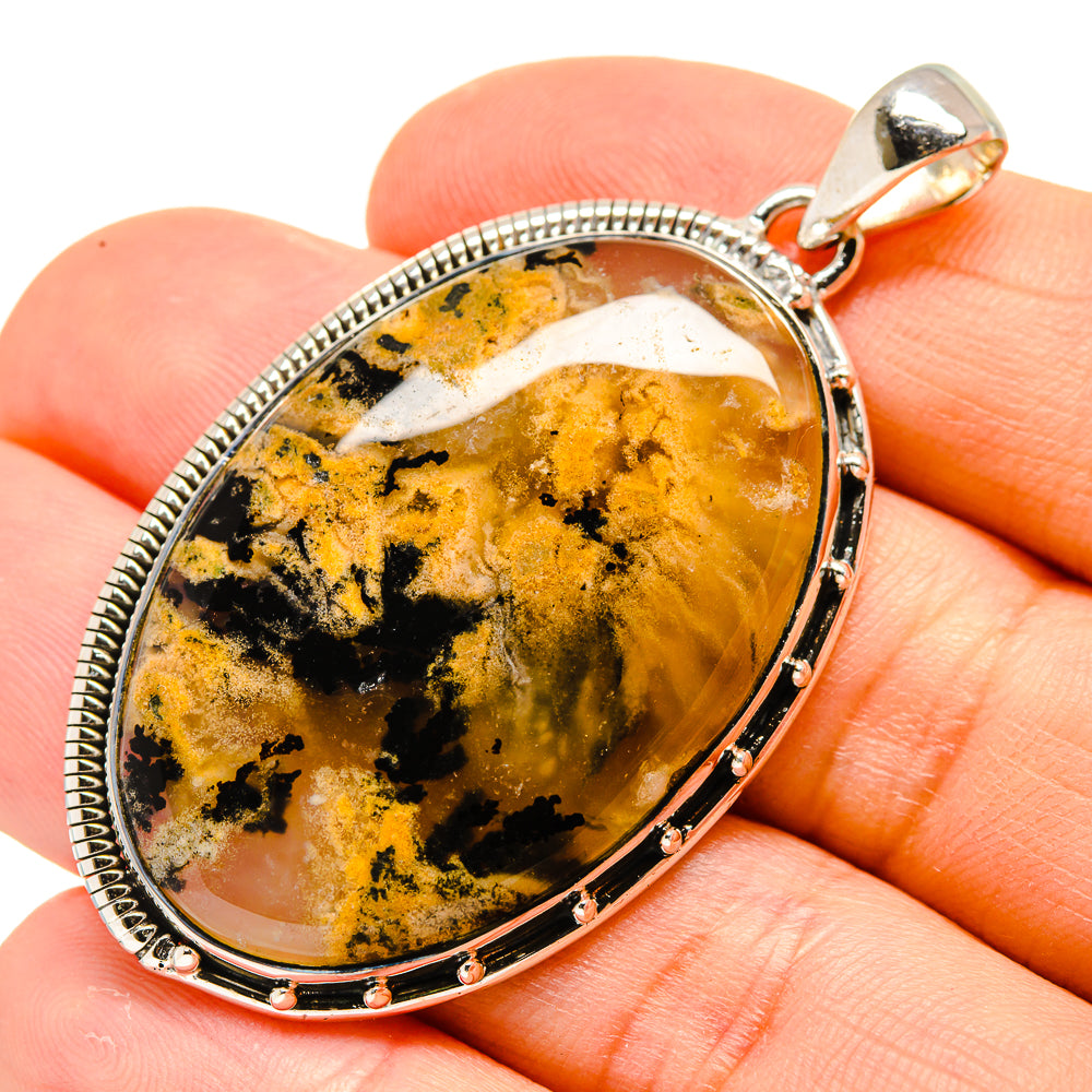 Plume Agate Pendants handcrafted by Ana Silver Co - PD755254
