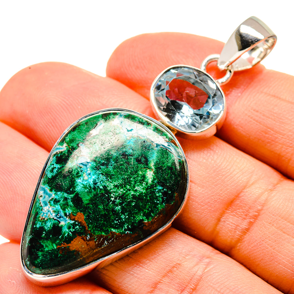 Chrysocolla Pendants handcrafted by Ana Silver Co - PD755259
