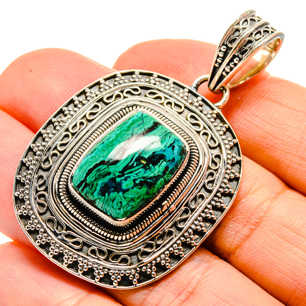 Chrysocolla Pendants handcrafted by Ana Silver Co - PD755261